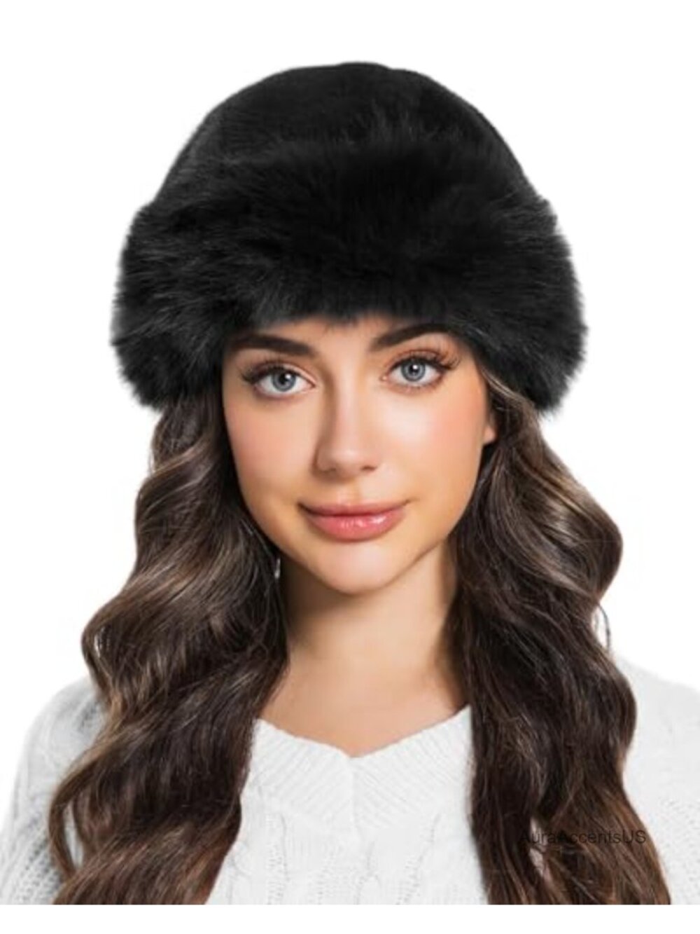 Faux Fur Bucket Hat Fluffy Mongolian Fisherman Cap Winter Beanie